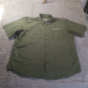 Orvis Button Front Fishing Shirt XXL S.A. Comunale Logo Performance Outdoors